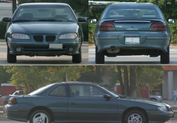 Pontiac Grand Am SE (1998) (Понтиак Гранд Ам СЕ (1998)) - чертежи (рисунки) автомобиля